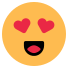 외부-심장-눈-emojis-플랫-vol-2-벡터slab-2 icon