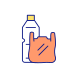Plastic Bottle And Bag icon