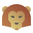 deco color style 사자 icon