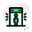 외부 보안 체크아웃 금속 탐지기 문을 통한 공항 녹색 탈 부활 icon