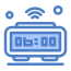 외부 시계-사물 인터넷-플랫아티콘-블루-플랫아티콘-2 icon