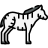 Забавная зебра icon