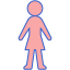 外部女性シンボル Web フラティコン線色フラットアイコン 3 icon