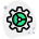 Cog wheel for application and computer management icon