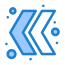 double chevron icon