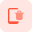 Delete or trash logotype on a Android smartphone icon