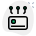 Card with integrated Technology isolated on a white background icon