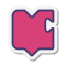 Blockly rosa icon