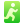 softteal gradient style exit sign icon