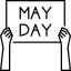may day sign icon