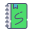 caderno de esboços externo-processo criativo-plano-tracejado-outros-ghozy-muhtarom icon