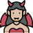 external-Devil-Girl-costume-party-beshi-color-kerismaker icon