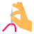handhaltende Nadel icon
