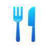 3d fluency style 刀叉 icon
