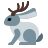 color style jackalope icon