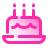 pulsar gradient style birthday cake icon