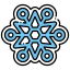 外部雪片-冬-季節-フラティコン-線形-色-フラット-アイコン icon
