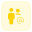People standing in a group sharing email address icon