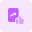 Line graph file appreciation thumbs up gesture icon