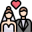 Bride and groom icon