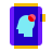 color glass style epilepsy smart watch icon