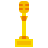 micrófono dorado icon