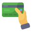 Hand Holding Credit Card icon