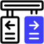 directional sign icon