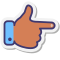stickers style hand right skin type 2 icon