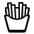 badges style 감자 튀김 icon