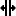 tiny glyph style 수평 분할 icon