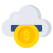 Cloud-Based Currency icon
