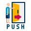 empujar icon