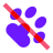 color glass style pet commands dismiss icon