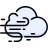 Cloud wind icon