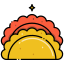 external-empanada-street-food-flaticons-lineal-color-flat-icons icon
