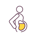 entwicklung von übergewicht und fettleibigkeit icon