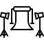 studio lighting icon