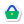 mini stickers style shopping basket icon