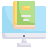Book on monitor icon