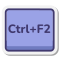tecla ctrl-mais-f2 icon