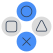 laboratório de vetores planos de formas geométricas externas icon
