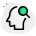 来自管理数据库的外部搜索想法在白色背景上隔离 seo-green-tal-revivo icon