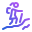 mountain hiking icon