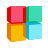 color glass style blocos de código icon