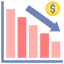 depreciación-externa-contabilidad-flaticones-planos-iconos-planos icon