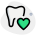 Favorite dentist to visit isolated on a white background icon