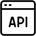 pastel glyph style api icon