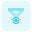 外部体育荣誉奖章，用于表彰三音调运动成就 icon