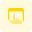 touch enabled screen for web page access icon